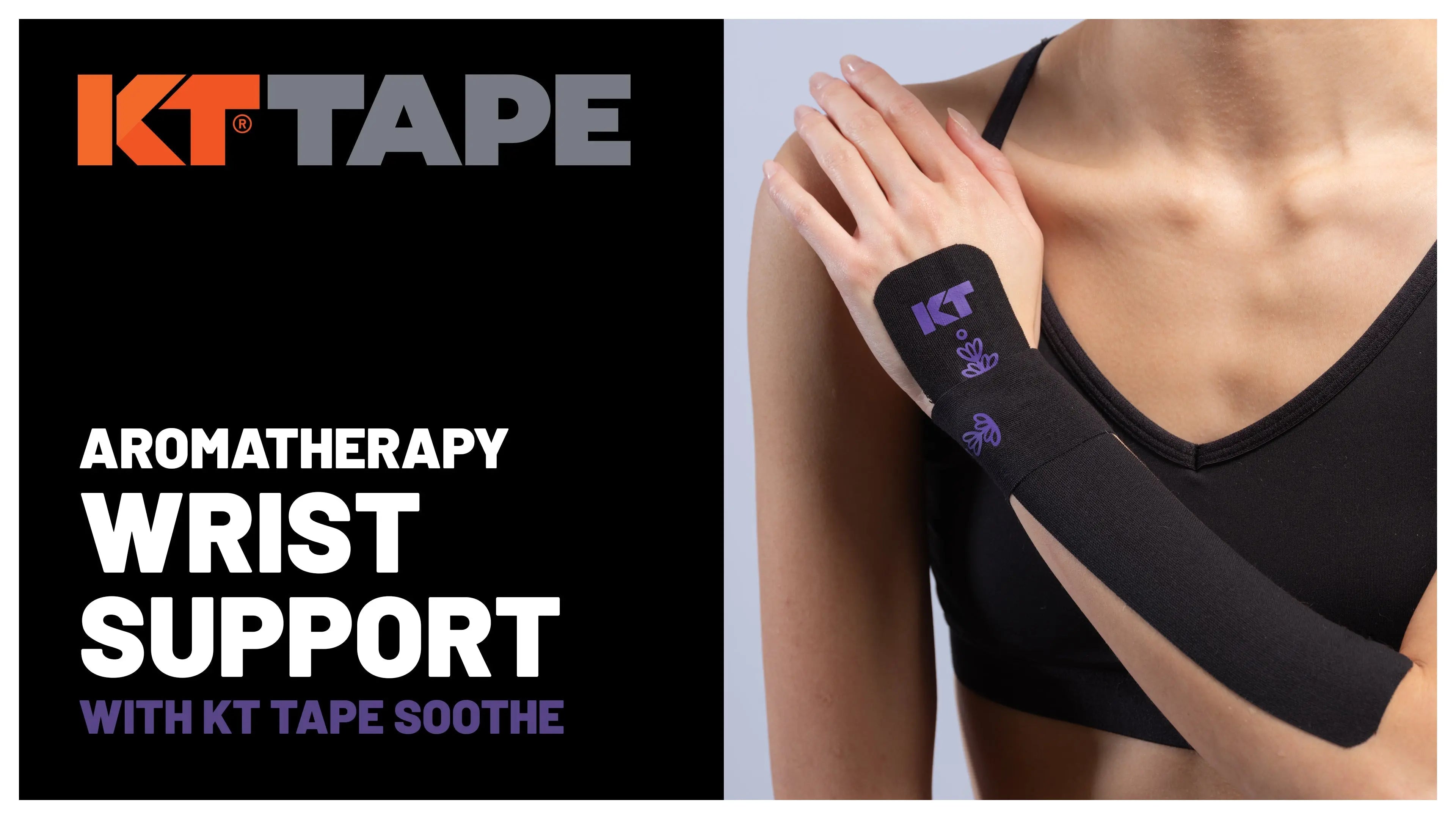 Aromatherapy Wrist Support with KT Tape Soothe