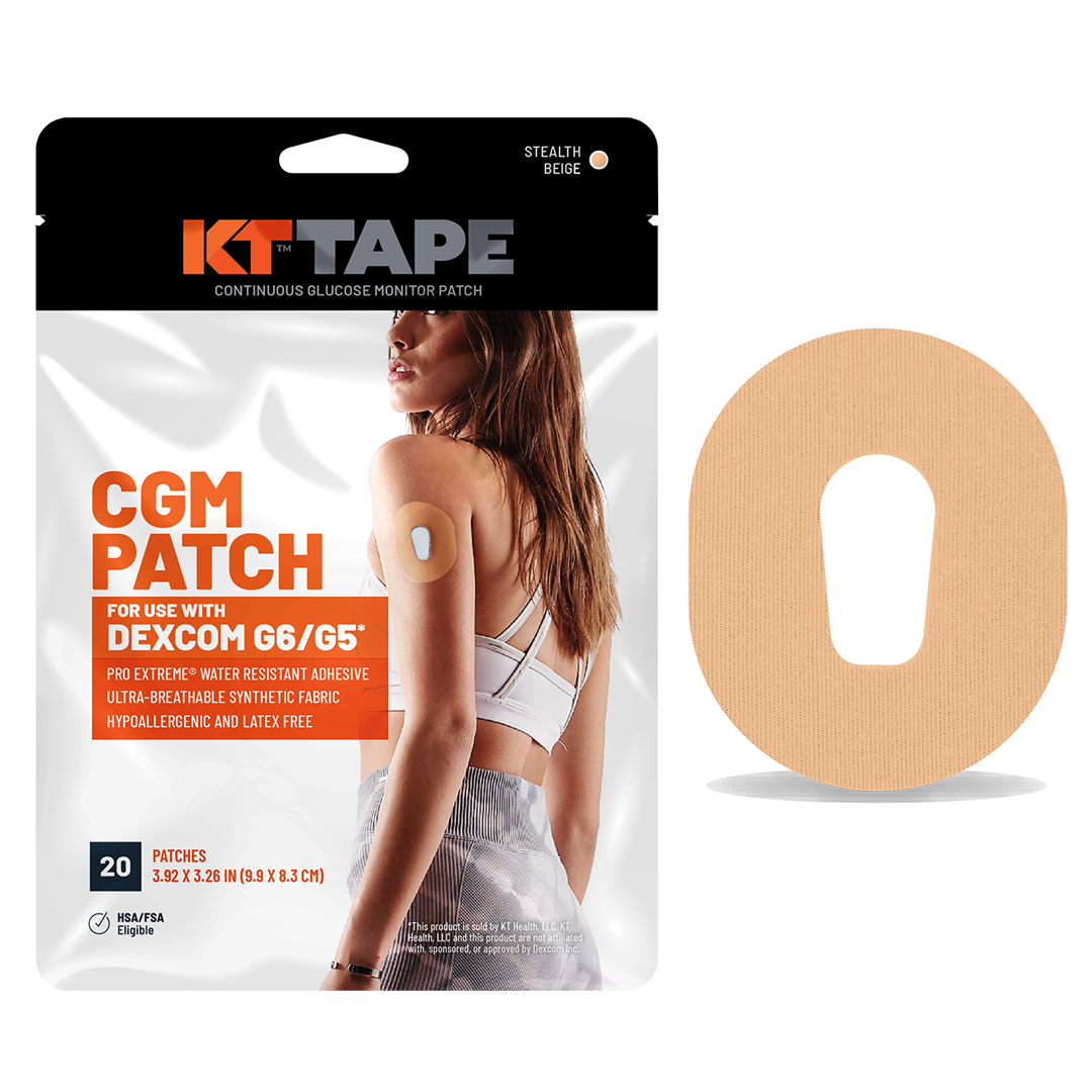 KT Tape CGM Patch - Made with KT Tape Pro Extreme adhesive
