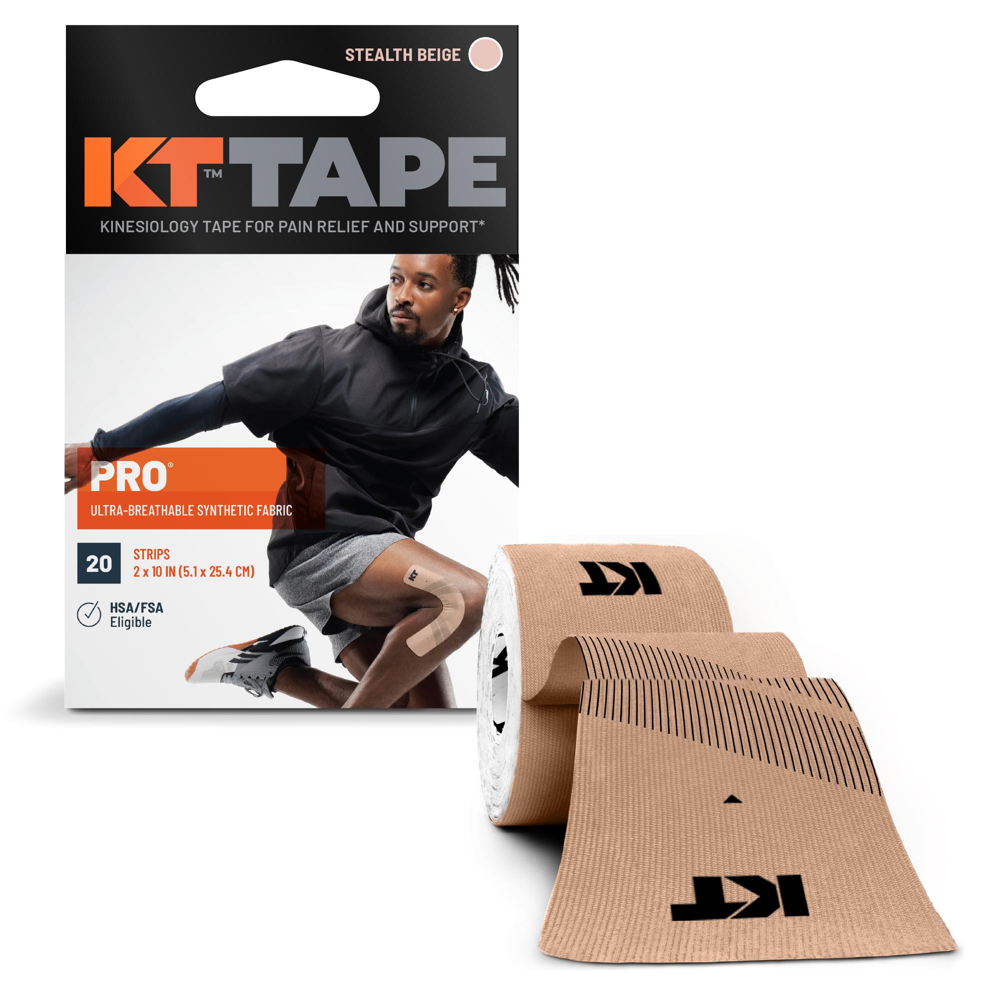 KT Tape Pro packaging with roll#color_stealth-beige