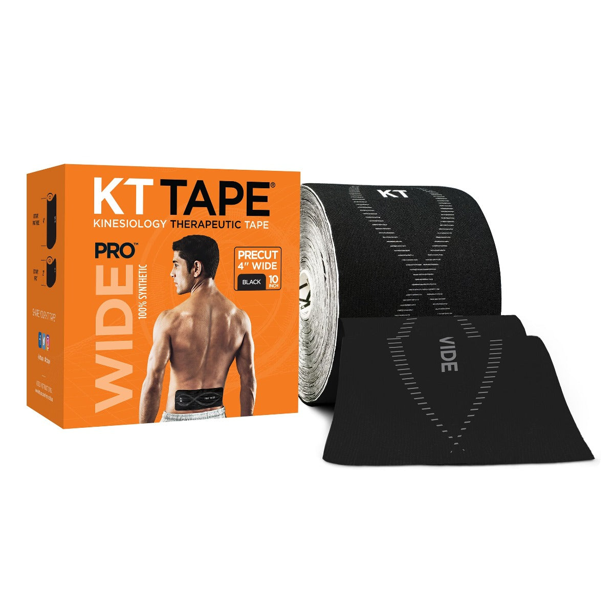 KT Tape Pro® Wide 75 Strip 10" Precut