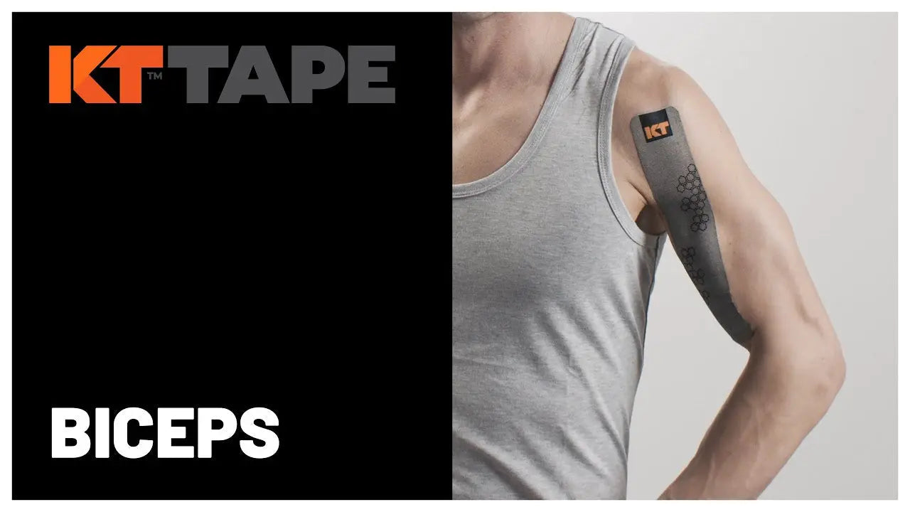 KT Tape Pro Jet Black kinesiology tape roll displayed against a white background, offering durable muscle and joint support for athletic performance and recovery.