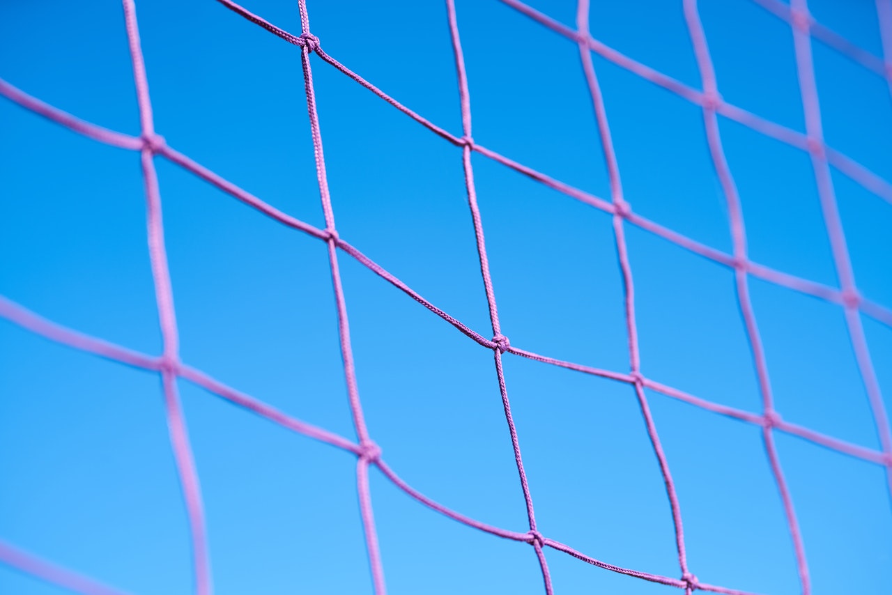volleyball net blue sky