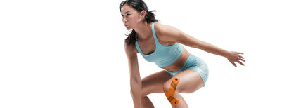 Woman wearing KT Tape