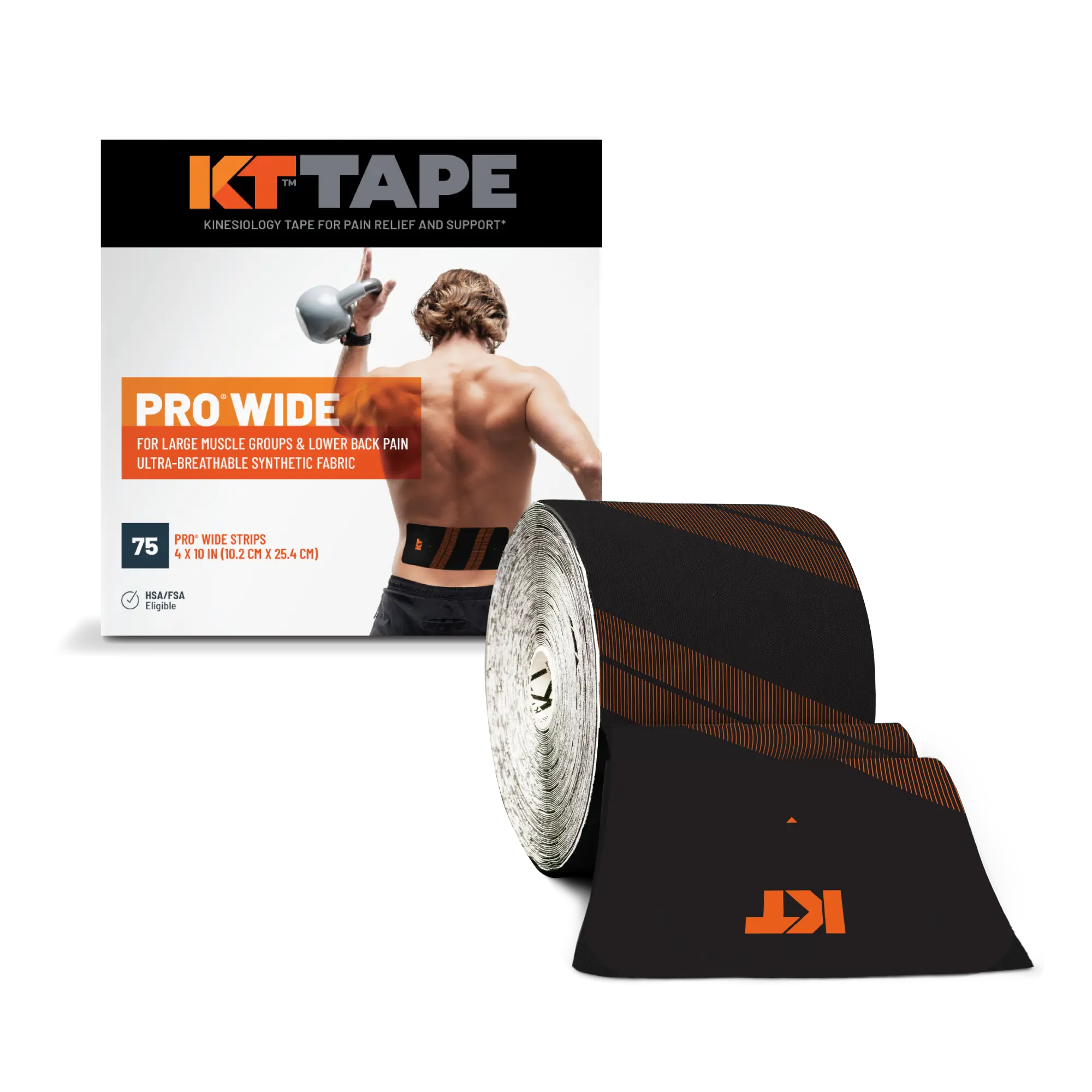 KT Tape Pro® Wide 75 Strip 10" Precut