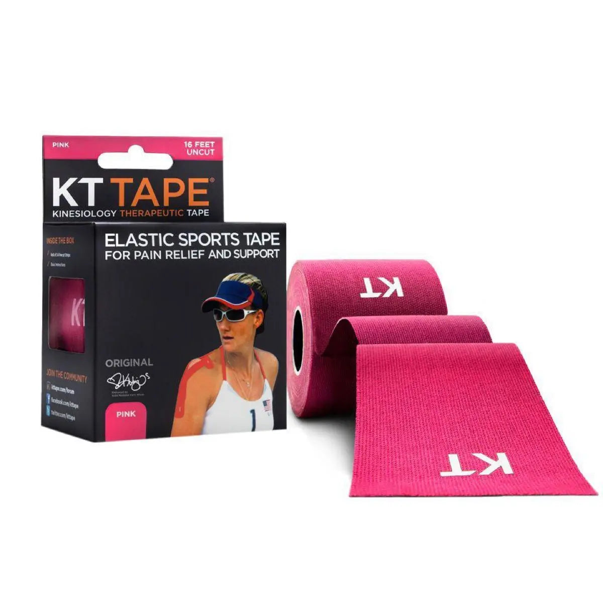 KT Tape Original Cotton Uncut 16 Feet of Elastic Sports Tape