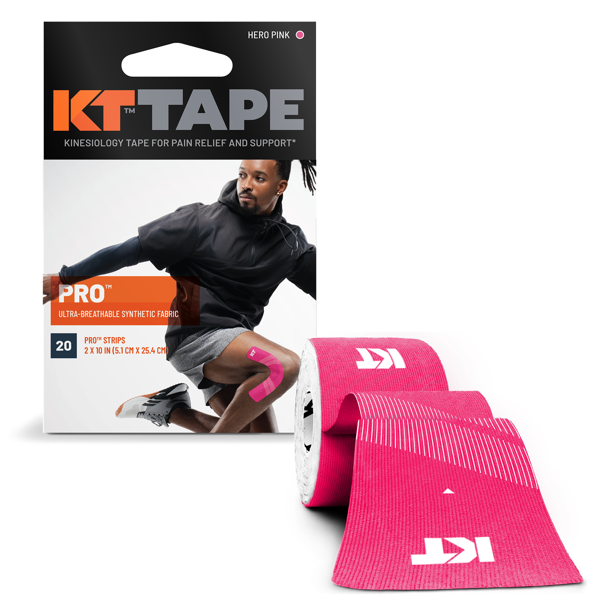 KT Tape Pro packaging with roll#color_hero-pink