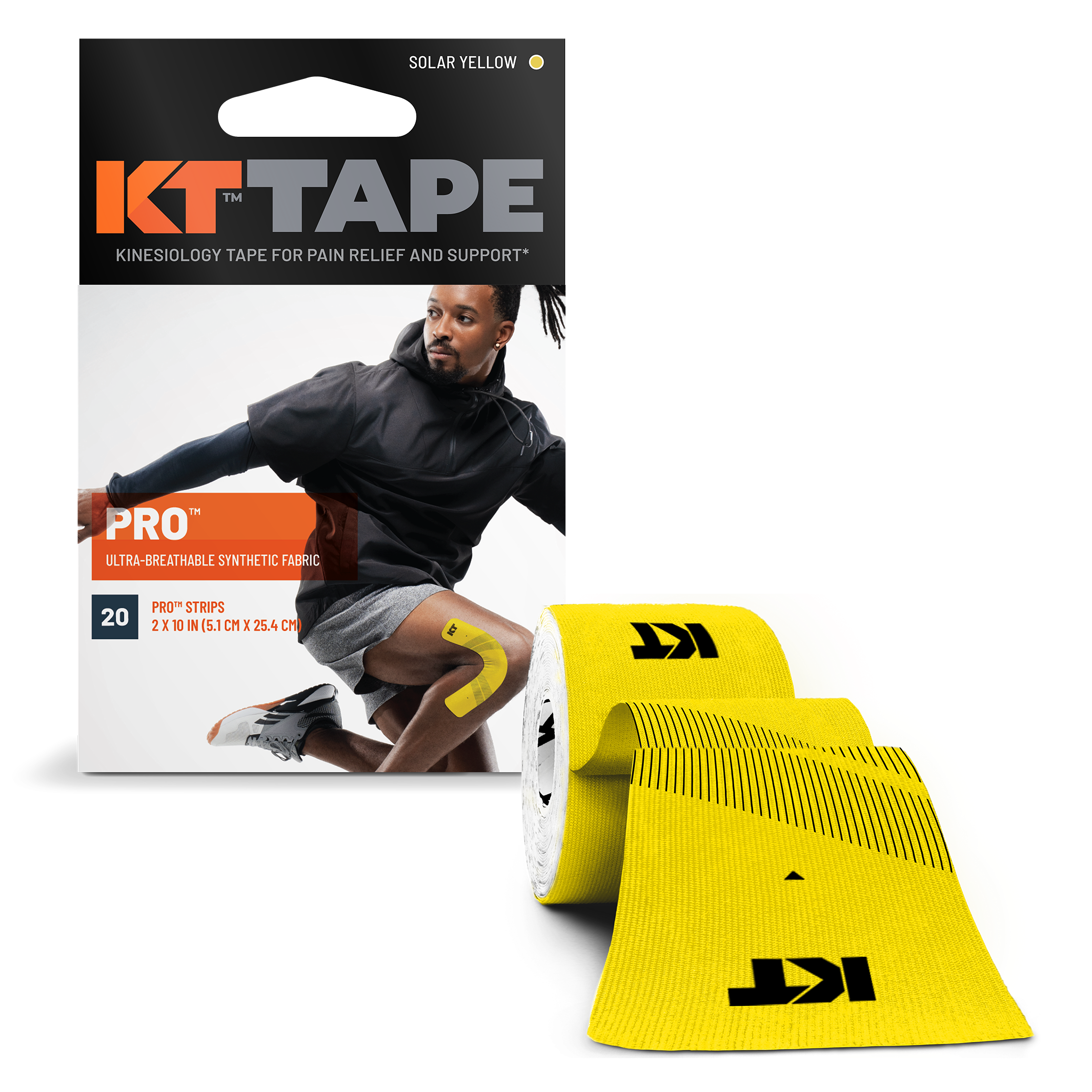 KT Tape Pro packaging with roll#color_solar-yellow