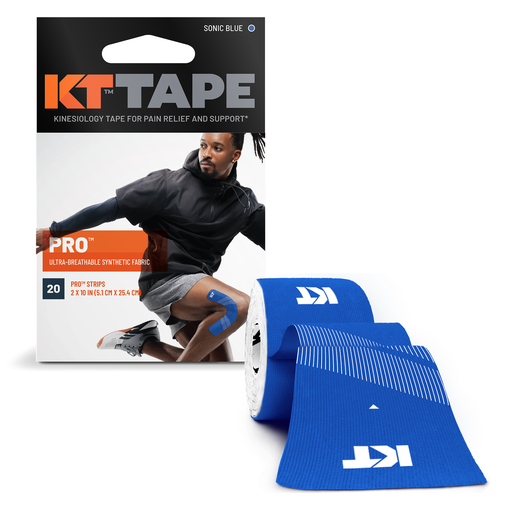 KT Tape Pro packaging with roll#color_sonic-blue